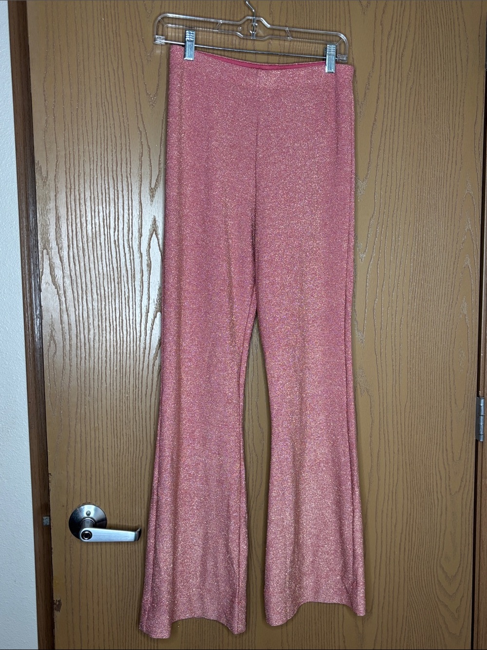 Victoria's Secret Pink Metallic Flare Pants